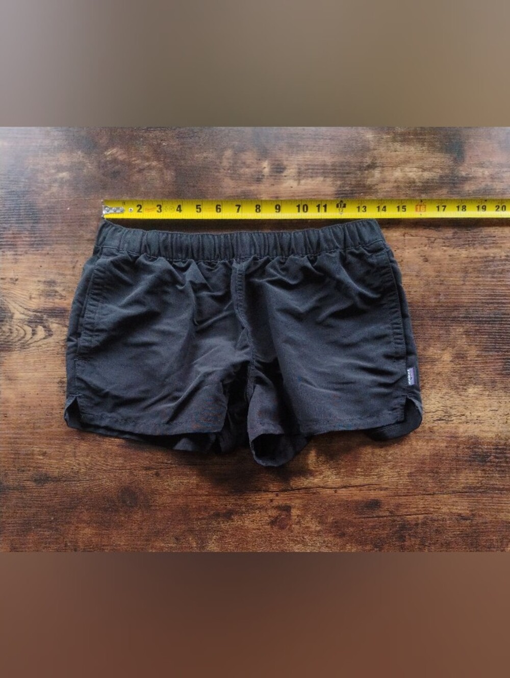 Patagonia Women's Black Elastic Waist Athletic Shorts